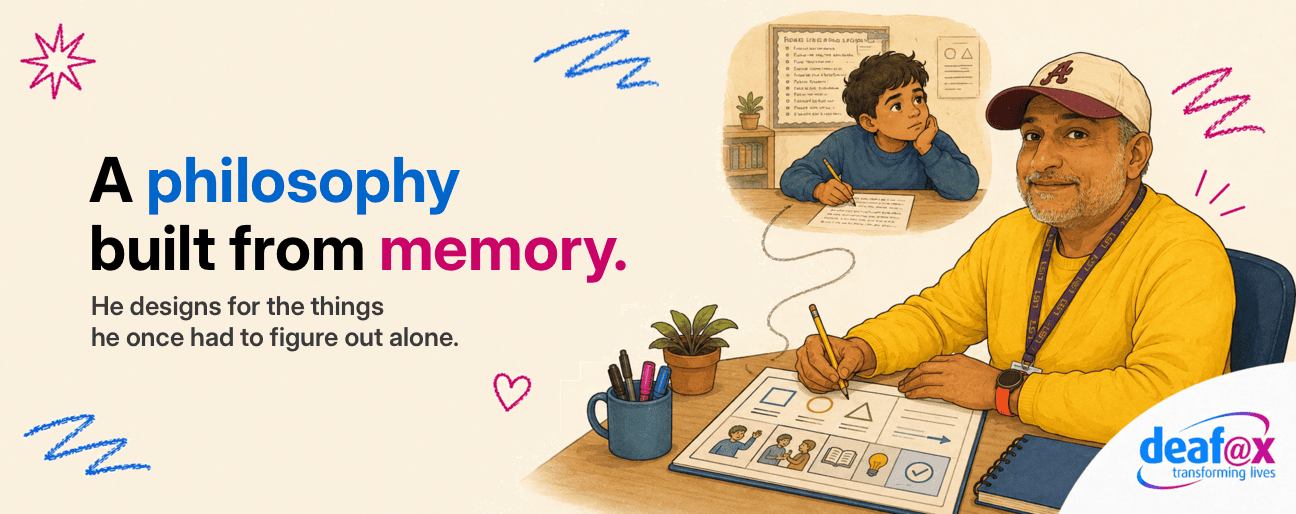 A philosophy built from memory - he designs for the things he once had to figure out alone